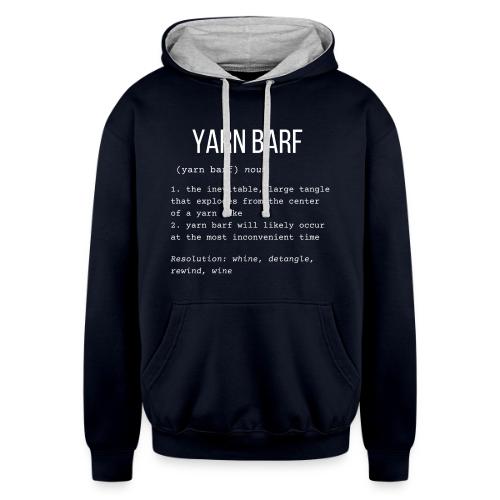 Yarn Barf (Wine)| Definition Collection - Unisex Contrast Hoodie