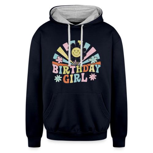 Birthday Collection - Sunshine Birthday Girl - Unisex Contrast Hoodie