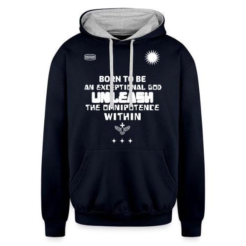 Born To Be Exceptional - Unisex Contrast Hoodie