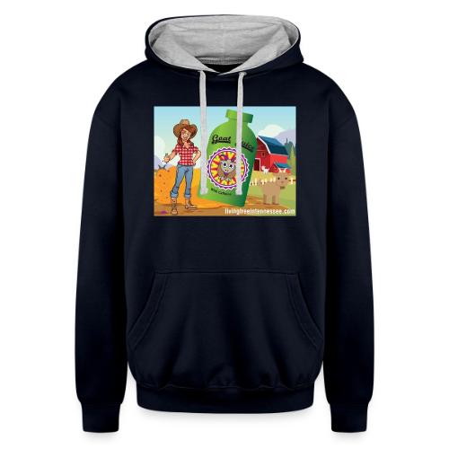 Nicole Sauce's Goat Juice - Unisex Contrast Hoodie