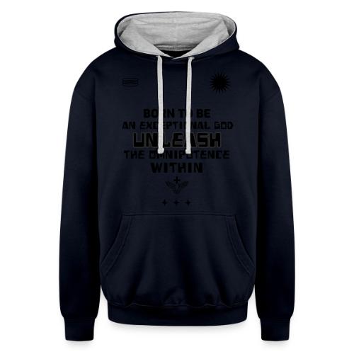 Unleash The Omnipotence Within - Unisex Contrast Hoodie