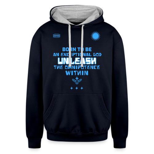 Unleash The Omnipotence Within - Unisex Contrast Hoodie