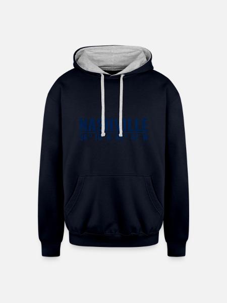 Nashville Coordinates - Unisex Contrast Hoodie - navy/heather gray