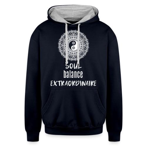 Soul Balance Extraordinaire - Unisex Contrast Hoodie