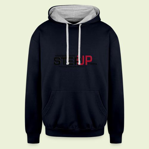 Step Up Logo - Unisex Contrast Hoodie