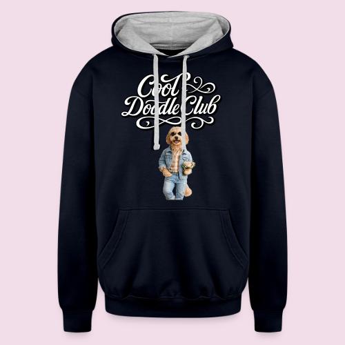 Cool Doodle Club | Goldendoodle Lover Design - Unisex Contrast Hoodie