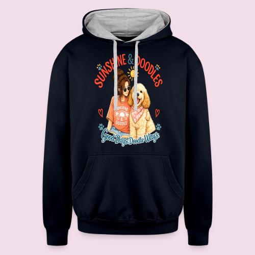Sunshine & Doodles – Good Days, Doodle Ways - Unisex Contrast Hoodie