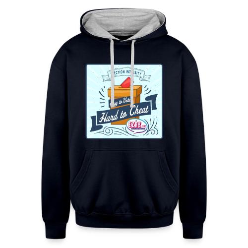 Election Integrity - Unisex Contrast Hoodie