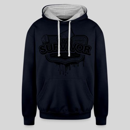 2020 Survivor Dirty BoW - Unisex Contrast Hoodie