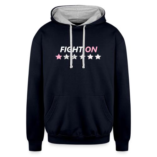 Fight On (White font) - Unisex Contrast Hoodie