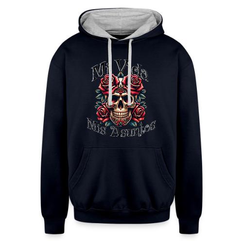 Mi Vida Mis Asuntos - Unisex Contrast Hoodie