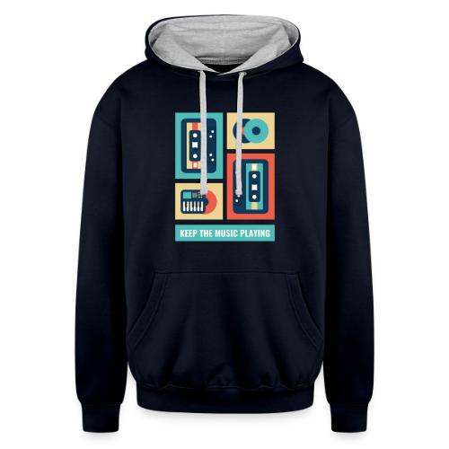 Music and Bands Pop design - Unisex Contrast Hoodie