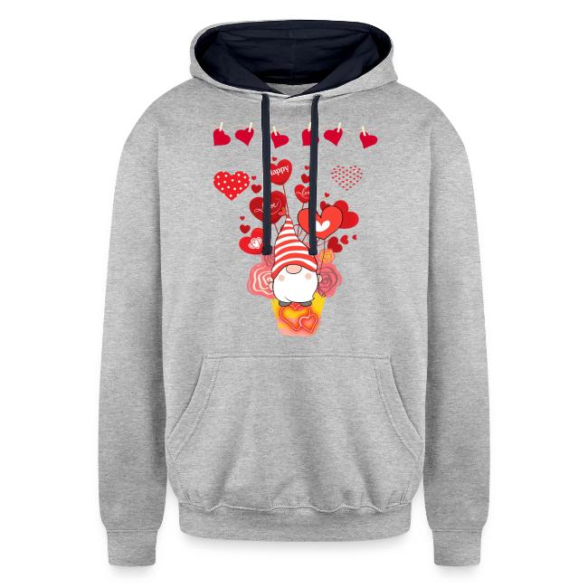 Design wrapped in love hearts, vibrating in love.