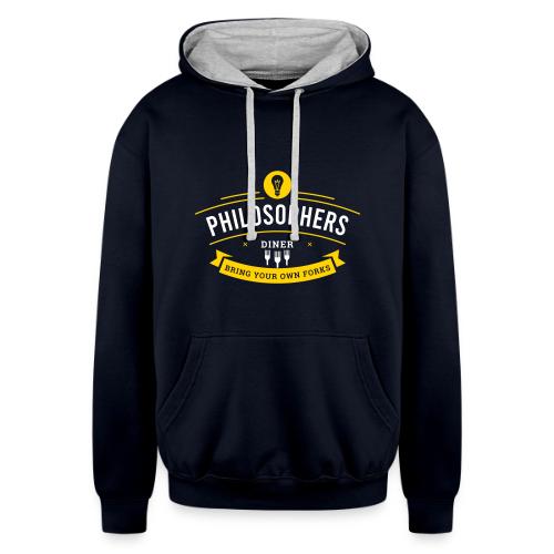 Philosophers Diner - Unisex Contrast Hoodie