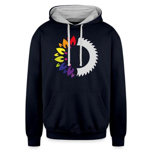 Logo - Unisex Contrast Hoodie