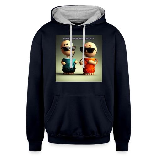Welcome to Smoon City - Unisex Contrast Hoodie