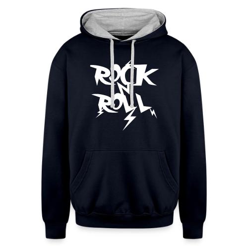rocknroll - Unisex Contrast Hoodie