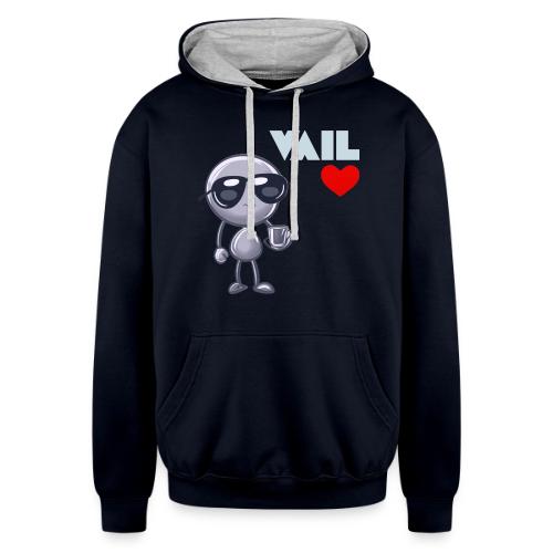 Smoon City_Vail - Unisex Contrast Hoodie