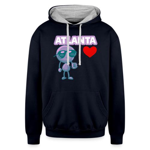 Smoon City_Atlanta - Unisex Contrast Hoodie