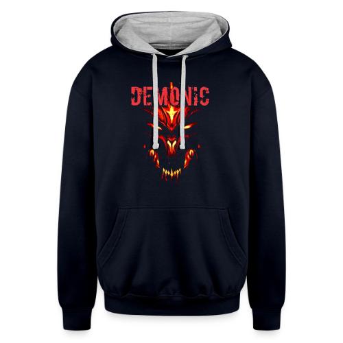 Demonic - Unisex Contrast Hoodie