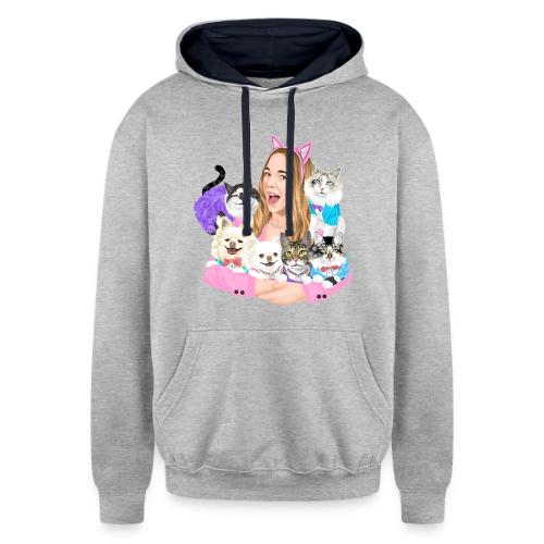 Jahnnalee & The Furry Kiddos - Unisex Contrast Hoodie