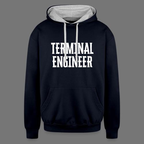 Terminal Engineer Double Print - Unisex Contrast Hoodie