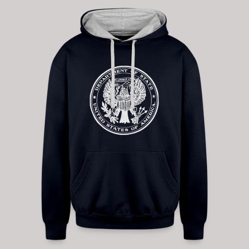 US Dept of State Seal - Unisex Contrast Hoodie