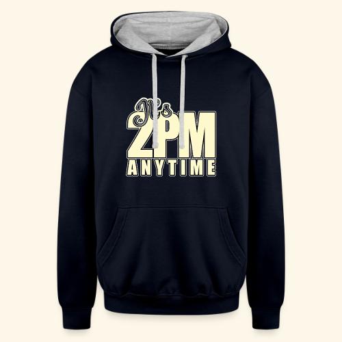 It s 2PM Anytime - Unisex Contrast Hoodie