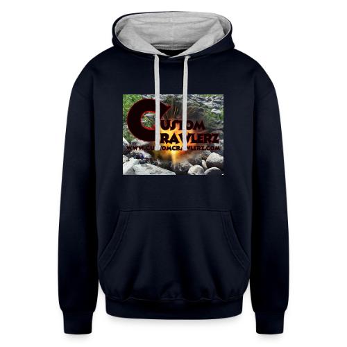 Custom Crawlerz Logo Explosive Rocks tight 2018 - Unisex Contrast Hoodie