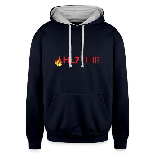 HL7 FHIR Logo - Unisex Contrast Hoodie