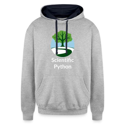 scientific python full color logo - Unisex Contrast Hoodie