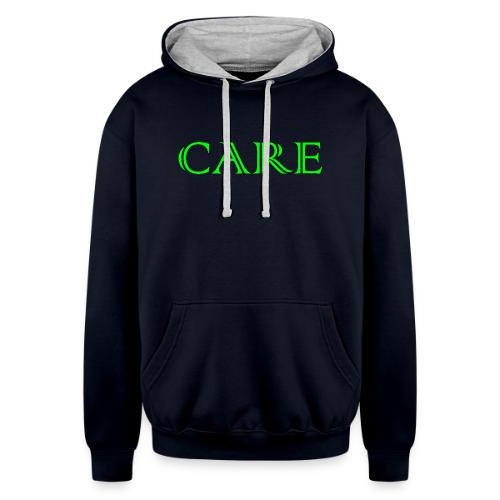Care logo - Unisex Contrast Hoodie