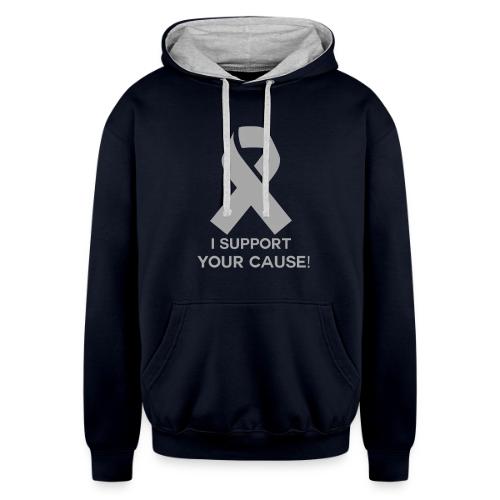 VERY SUPPORTIVE! - Unisex Contrast Hoodie