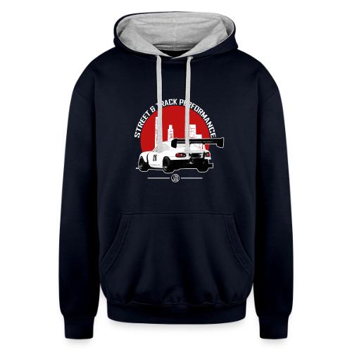 BEAVIS RACECARLOGO BLACK - Unisex Contrast Hoodie