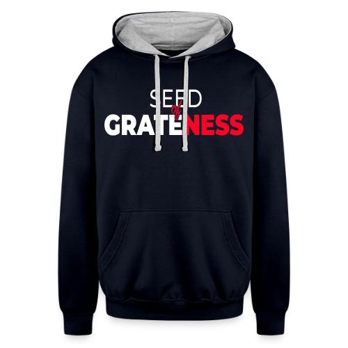 Seed of Grateness Merch - Unisex Contrast Hoodie