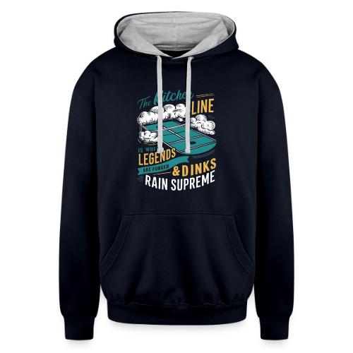 Fear the Dinker: Conquer the Kitchen - Unisex Contrast Hoodie