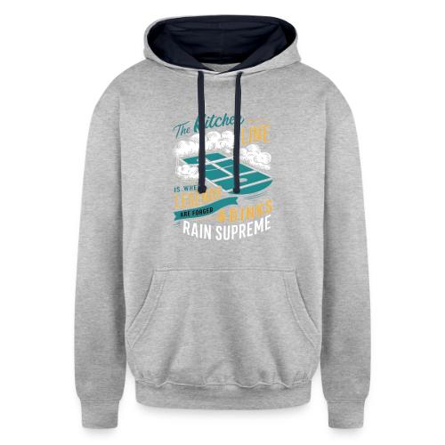 Fear the Dinker: Conquer the Kitchen - Unisex Contrast Hoodie