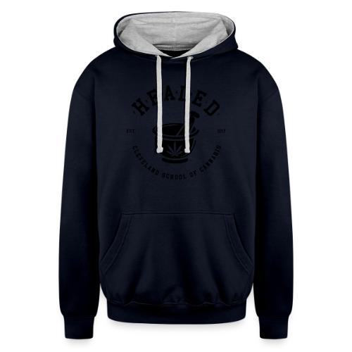 CSC Healed DISTRESSED BLACK - Unisex Contrast Hoodie