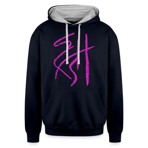 logo JRS sigil color - Unisex Contrast Hoodie