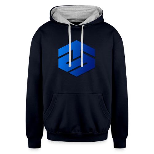 Blue Logo Collection - Unisex Contrast Hoodie