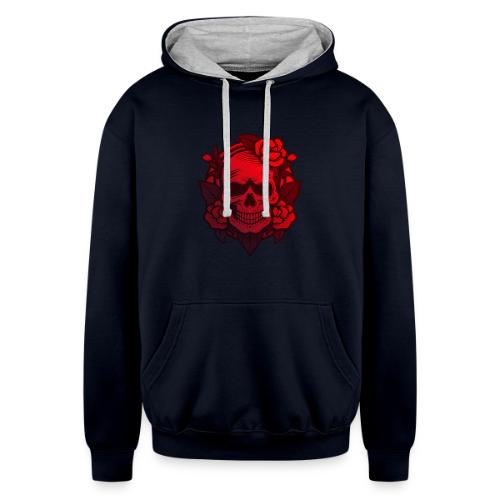 Dia de los Muertos - skull - Unisex Contrast Hoodie