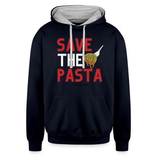 Save The Pasta - Unisex Contrast Hoodie
