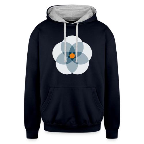 Merakinos Logo - Unisex Contrast Hoodie