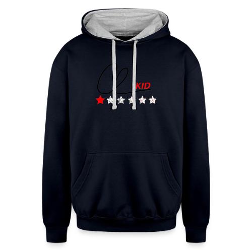 CL KID Logo (Red) - Unisex Contrast Hoodie