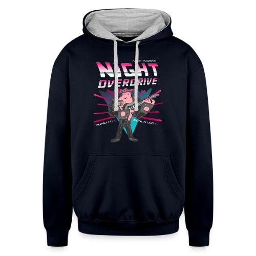 Mika Tyyskä: Night Overdrive. - Unisex Contrast Hoodie