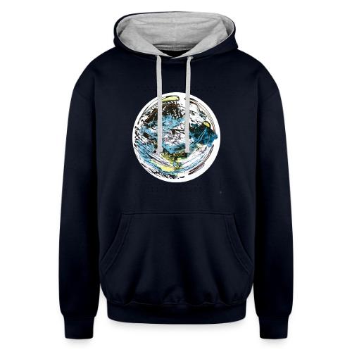 GLINT OF LIGHT (Black Fonts) - Unisex Contrast Hoodie