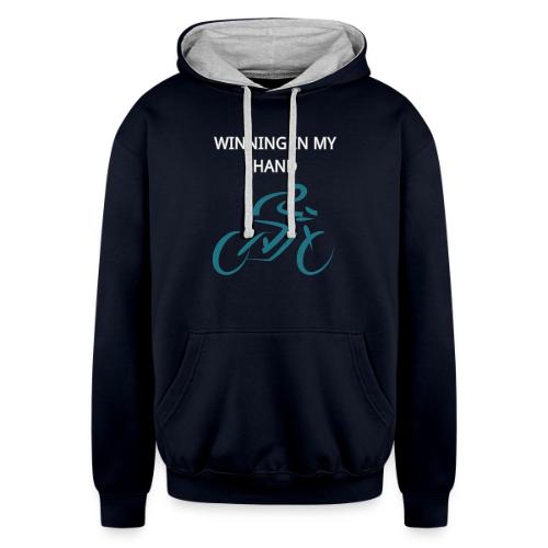 Cute Sports Design Biking - Unisex Contrast Hoodie