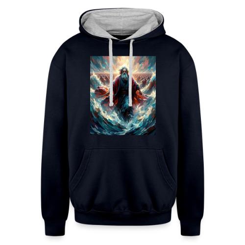 Moses and the great Exodus - Unisex Contrast Hoodie