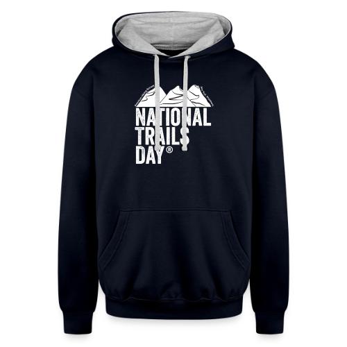 National Trails Day - Unisex Contrast Hoodie