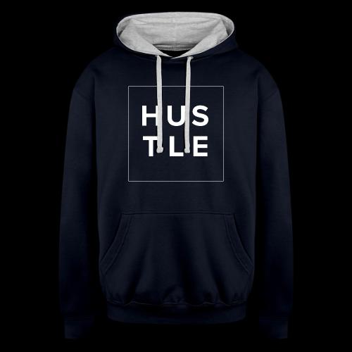Hustle - Everyday All Day! - Unisex Contrast Hoodie